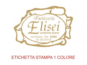 Etichette adesive per pasticcerie, bar, panetterie e gelaterie (mm 46x32)  (cod.11/I )